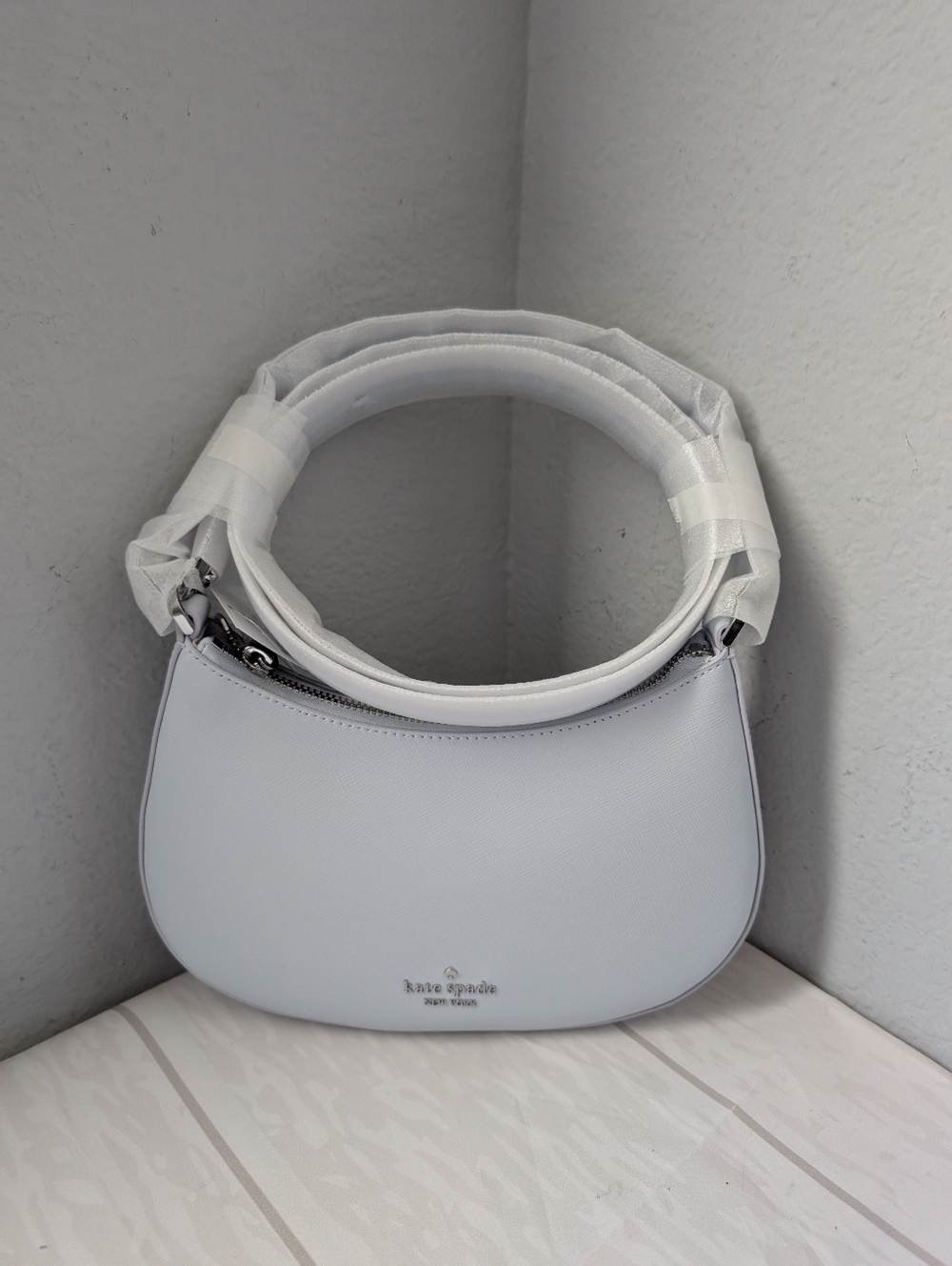 NWT Kate Spade KK983 Paige Shoulder Bag Crossbody In Pale Sapphirine